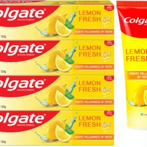 Colgate Lemon Fresh Gel Toothpaste 120g Fights Yellowness of Teeth Anticavity Gel