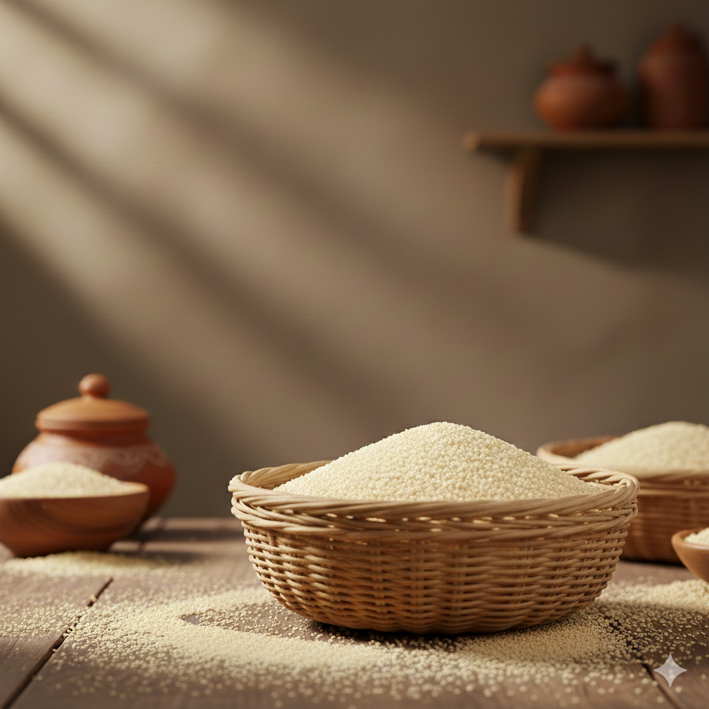 Premium suji rava fine semolina pack for cooking