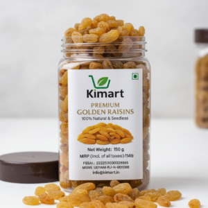 Kimart Premium Golden Raisins 150g jar seedless kishmish