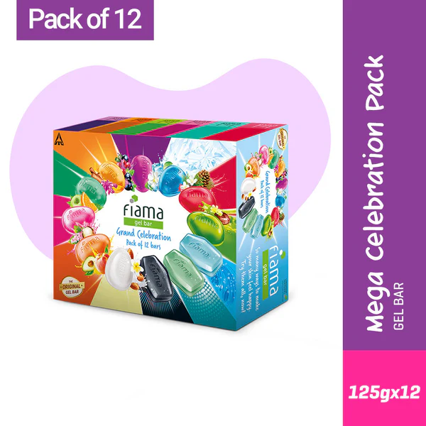 Fiama Gel Bar Mega Celebration Pack 12 bars 125g each