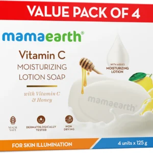 Mamaearth Vitamin C Moisturizing Lotion Soap ingredients – honey, lemon and mustard butter for glowing skin