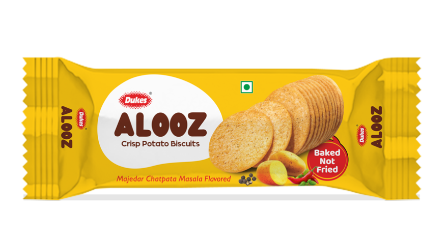 Dukes Alooz Crisp Potato Biscuits Majedar Chatpata Masala Flavour 200g – Baked Not Fried