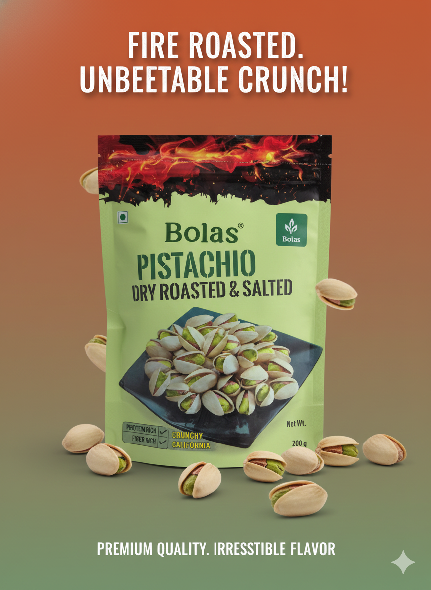 Bolas Pistachio dry roasted and salted 200g crunchy California pistachios