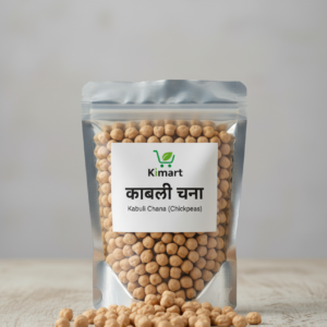 Kimart Kabuli Chana (Chickpeas) in resealable pouch packaging