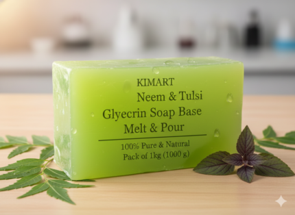 Neem & Tulsi Glycerin Soap Base Melt and Pour 1kg natural transparent soap making base