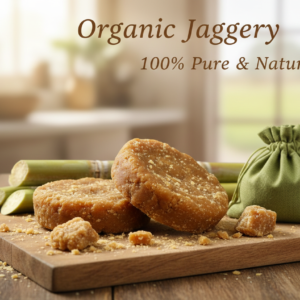 Organic jaggery blocks made from sugarcane 100% pure and natural gur