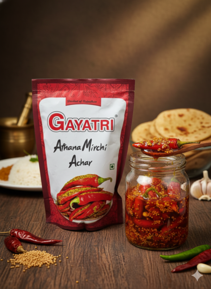 Gayatri Athana Mirchi Achar – Traditional Spicy Red Chilli Pickle