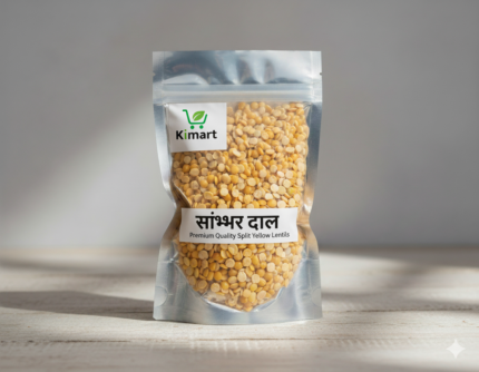 Kimart Sambhar Dal 250g premium quality split yellow lentils in resealable pouch