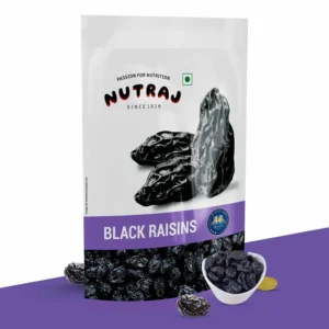 Nutraj Black Raisins premium quality kishmish dried grapes pack