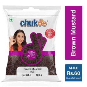 Chukde Brown Mustard (Rai) 100g pack premium quality mustard seeds