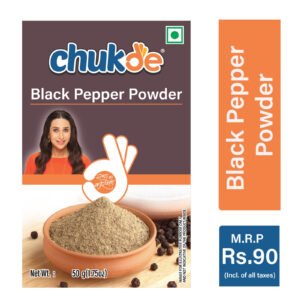 Chukde Black Pepper Powder 50g pack premium kali mirch powder