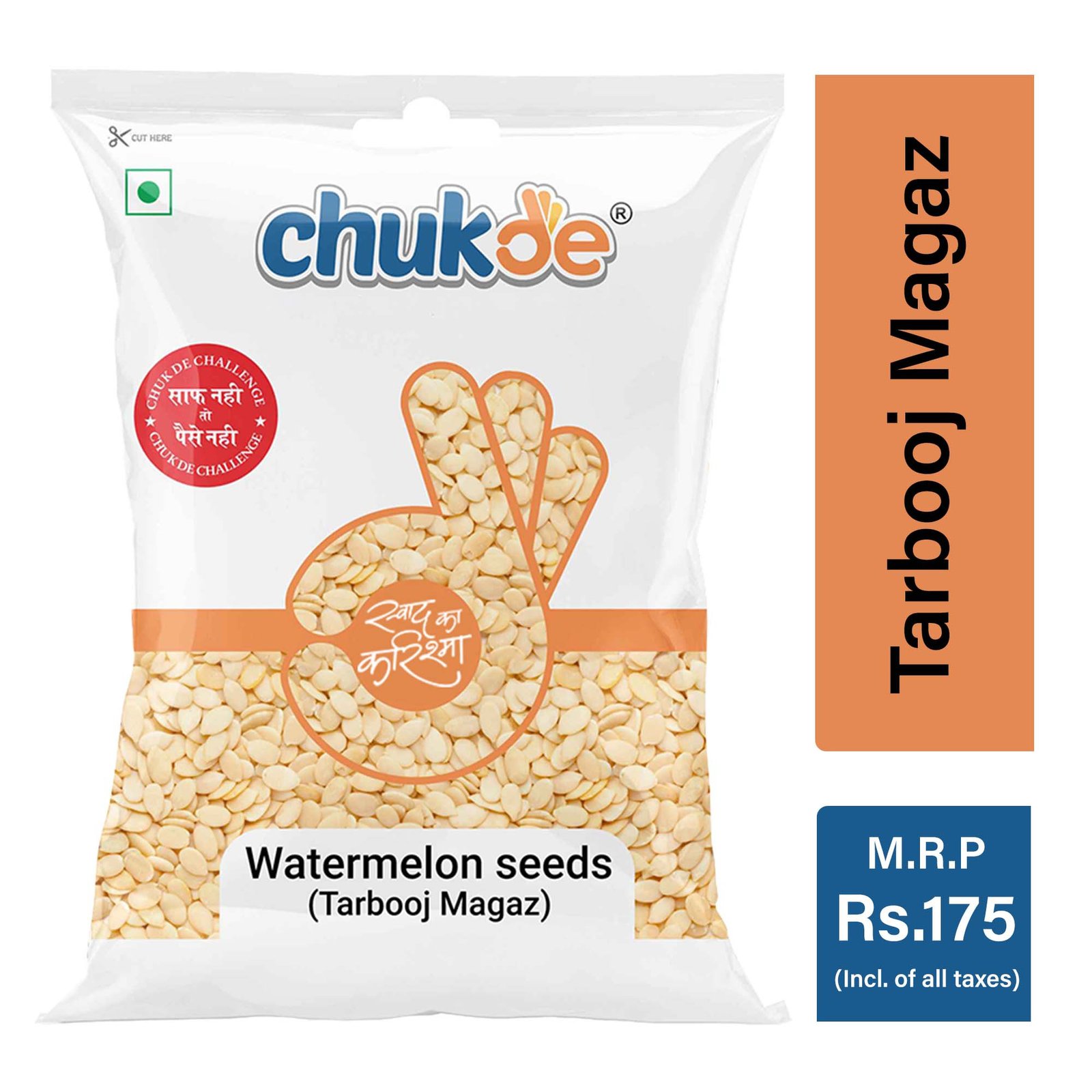 Chukde Watermelon Seeds (Tarbooj Magaz) 100g pack – premium quality white melon seeds