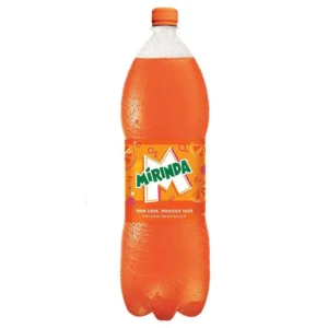 Mirinda Orange Flavoured Carbonated Soft Drink 2.25 L Bottle