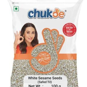Chukde White Sesame Seeds (Safed Til) 100g pack premium quality til