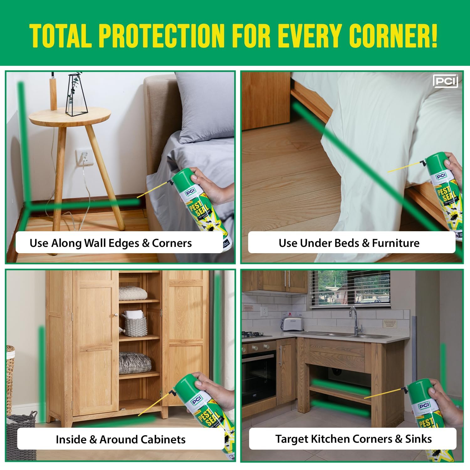 PCI Pest Seal Spray – Powerful Multi Pest Protection Solution 400ml - Image 4