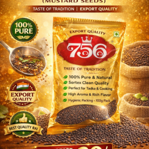 756 Premium Rai mustard seeds 100g pack sortex clean export quality pure mustard seeds packet India