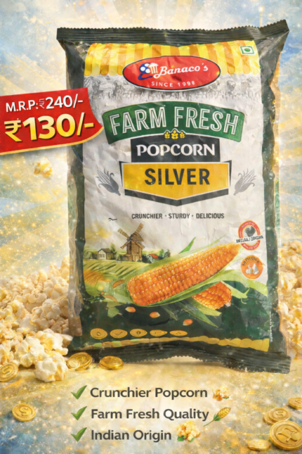 Banaco’s Farm Fresh Silver Popcorn – Premium Quality Corn