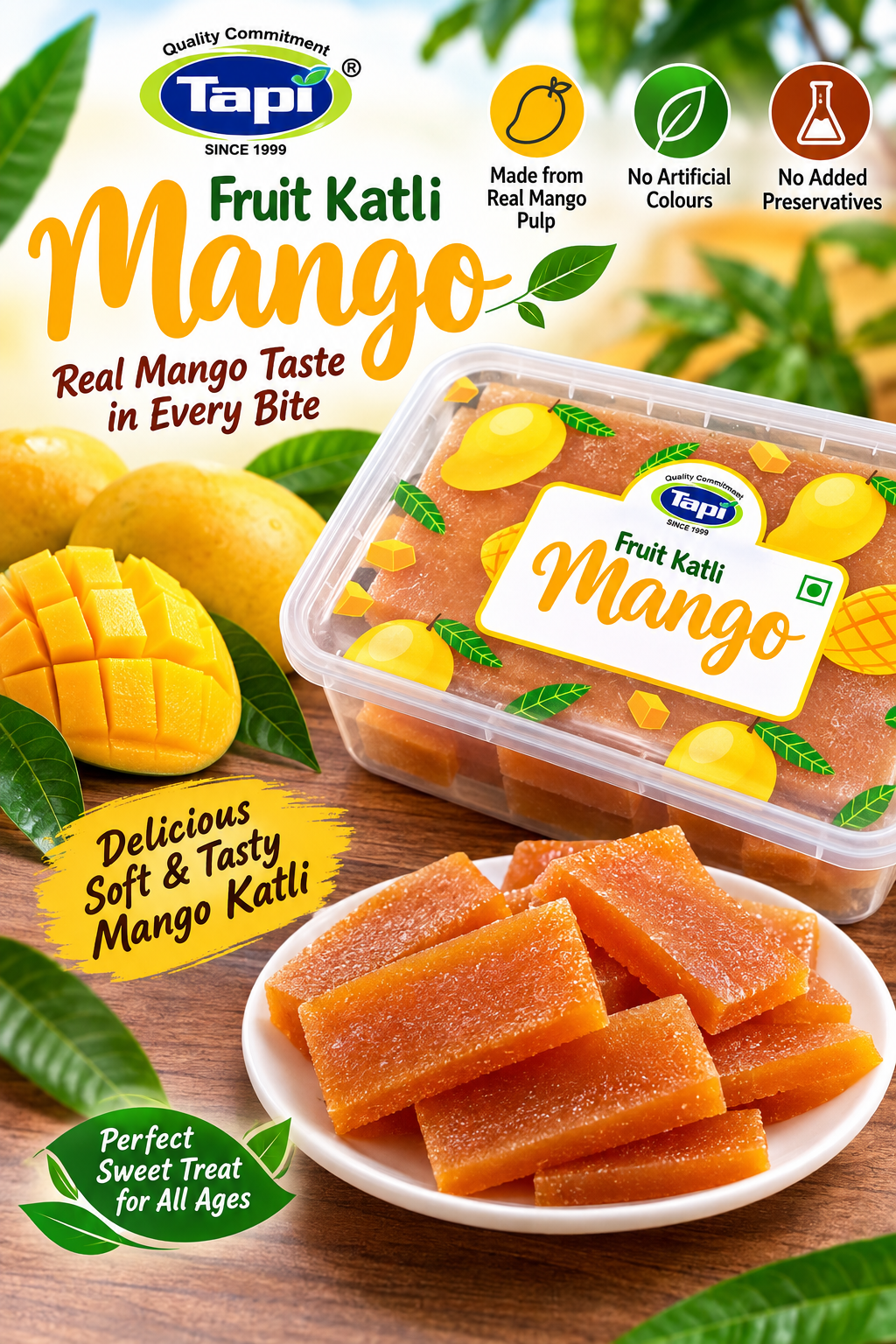 Tapi Fruit Katli Mango – 265g Tapi Fruit Katli Mango – 265g