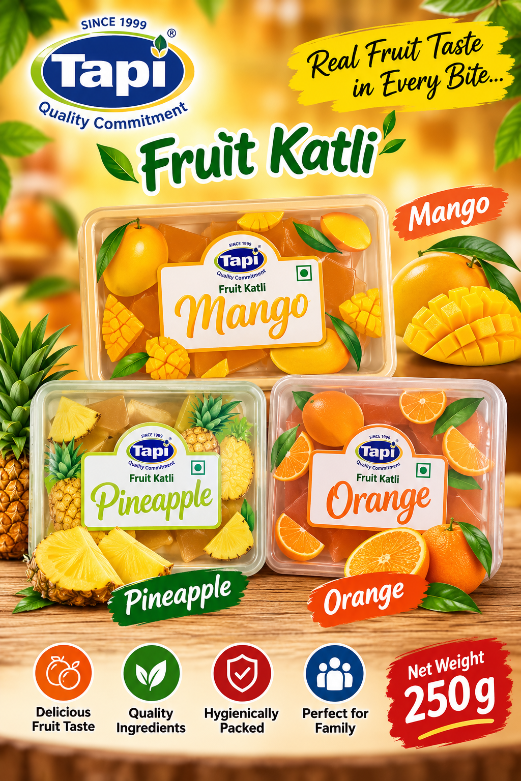 Tapi Fruit Katli Orange – 265 g Tapi Fruit Katli Orange – 265 g